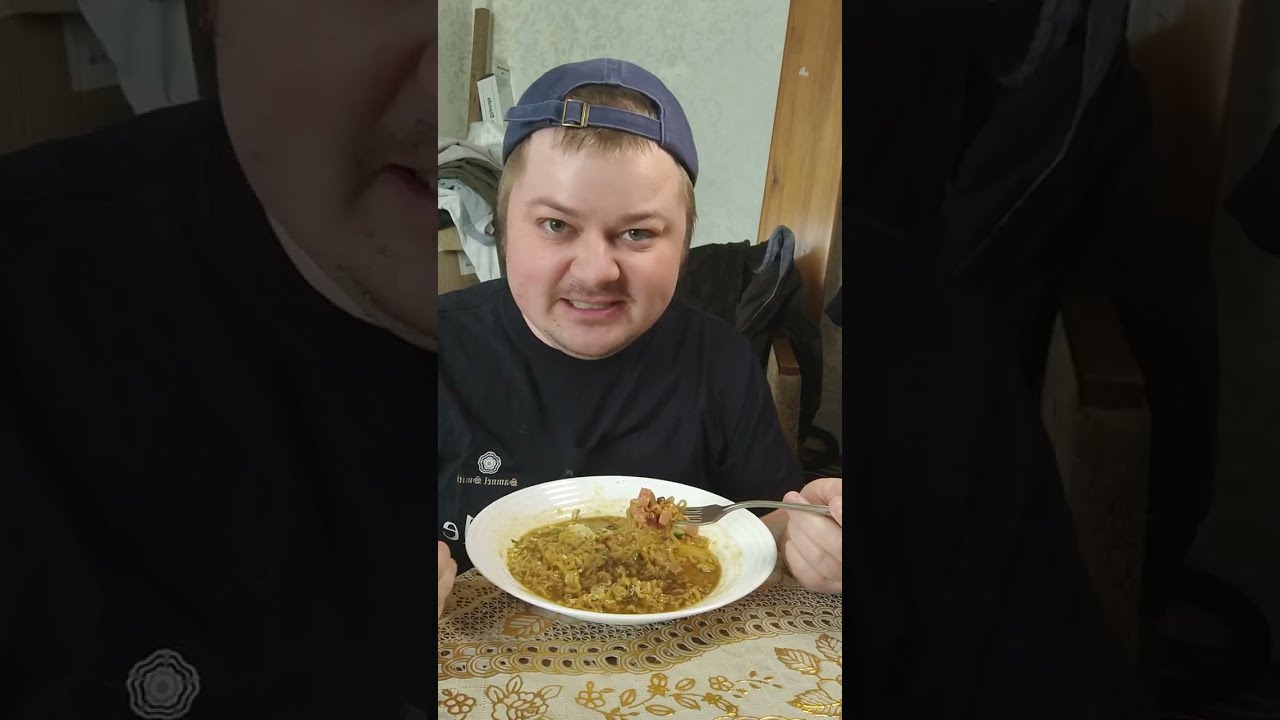 Мукбанг: лапша на курином бульоне с яйцами | Сытно по домашнему 