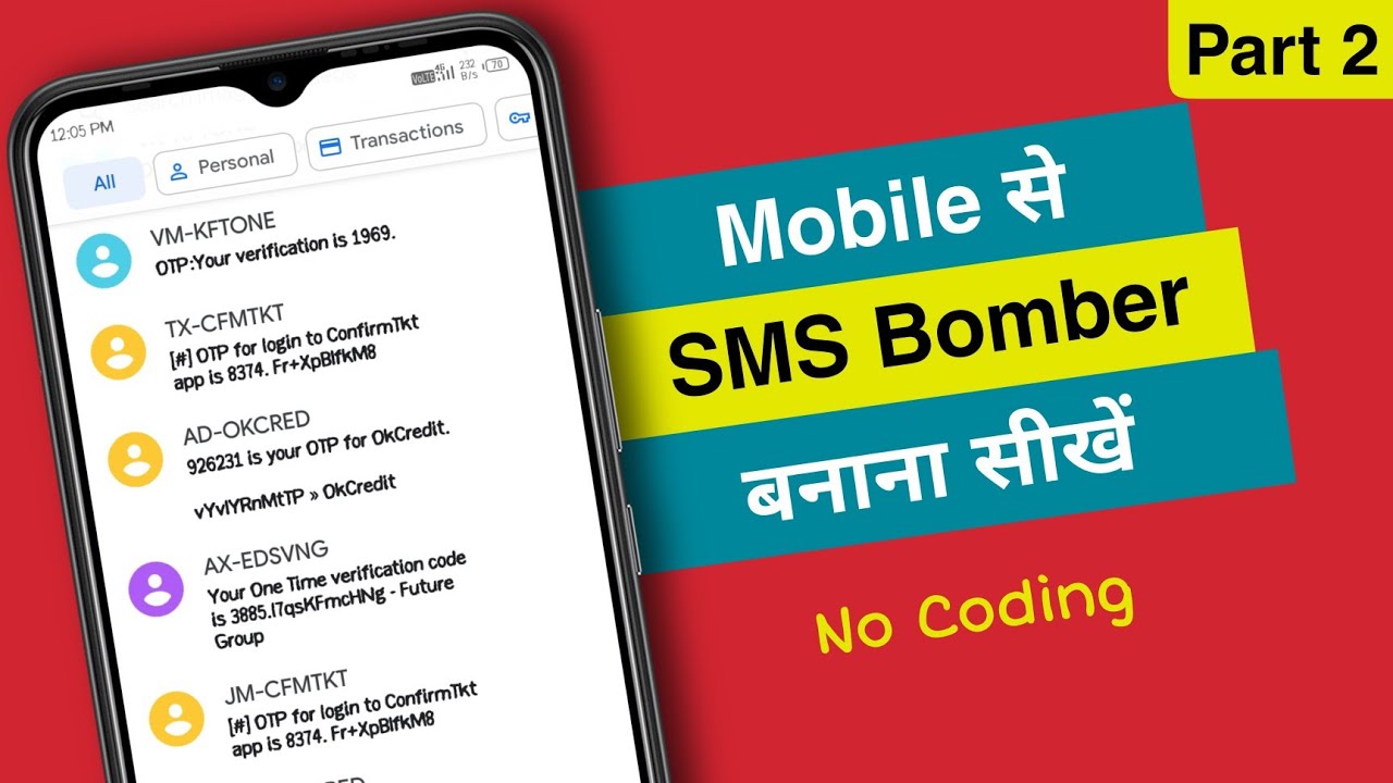 How to make SMS Bomber || Part 2 || ScripterJee