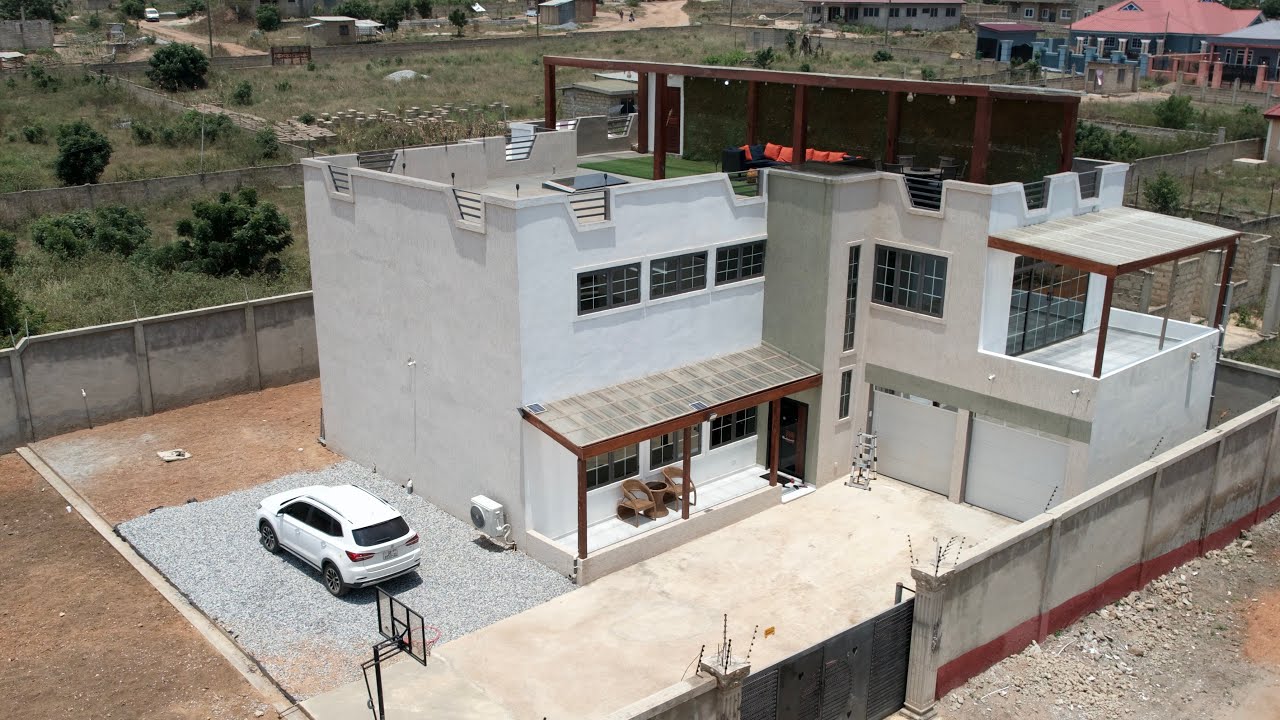 Fully Furnished 4Bedroom With a Gym And Study For Sale In Accra-Ghana || House tour no. 115