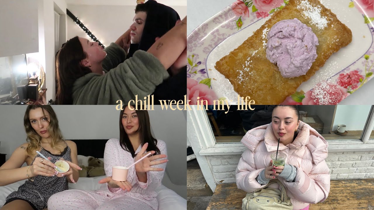 a chill week in my life | back injury, playing dress up, date night, girly sleepover 💕