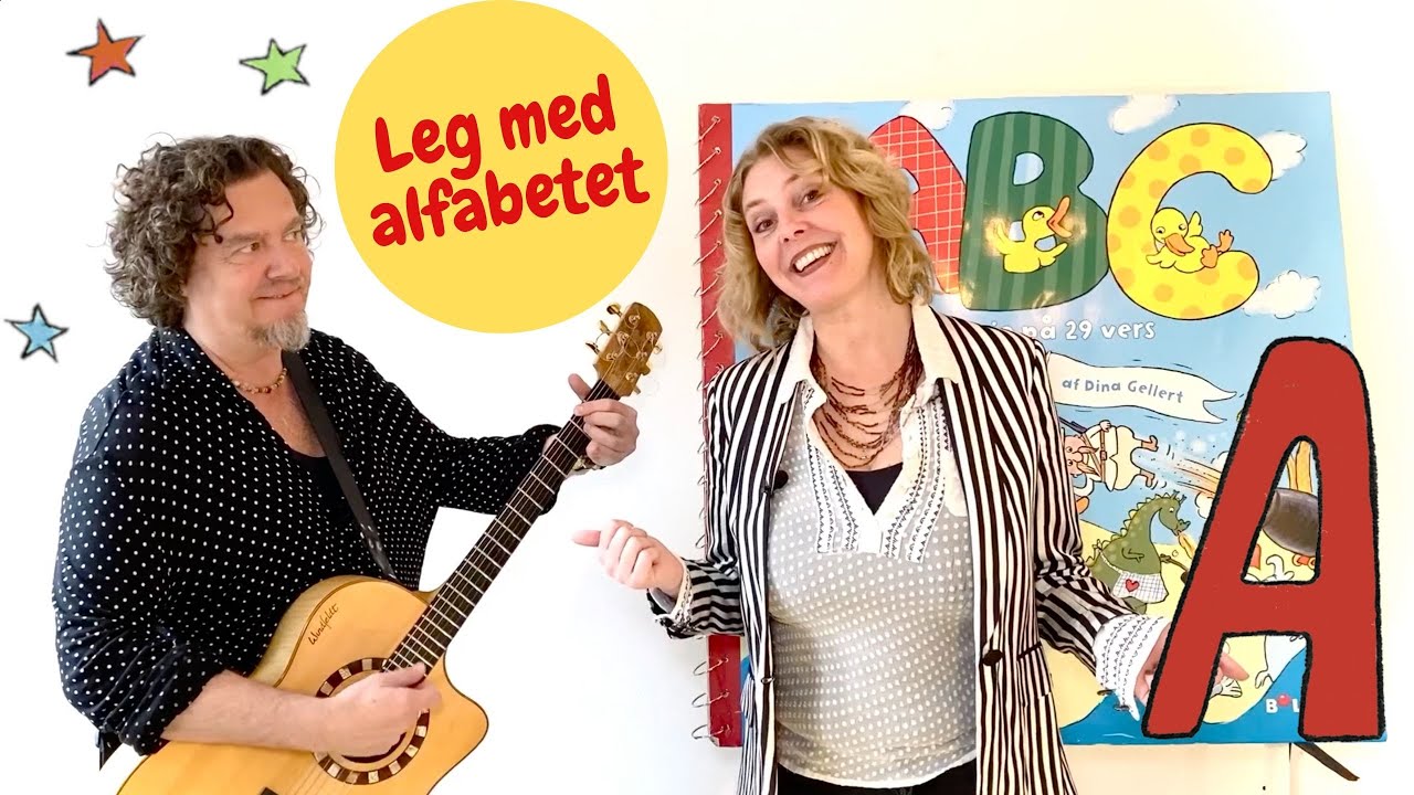 Bogstav A - Lær alfabetet // ABC sangen på dansk med Sille og Palle