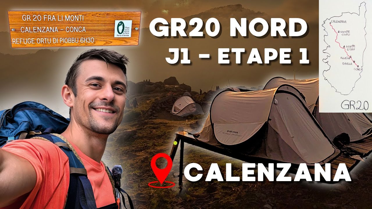 GR20 Etape 1 Calenzana - Conca : Informations de terrain (Refuge, douches, tente, etc.)
