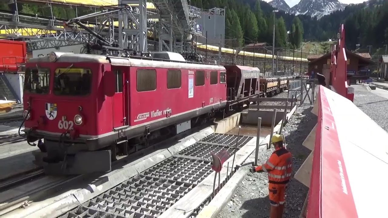 Rhätische Bahn Alvra Albulatunnel II Baustelle PREDA 2017