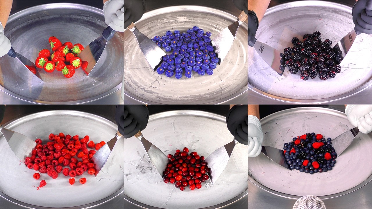 Berry Madness! The Most Satisfying Ice Cream Rolls Compilation (ASMR)