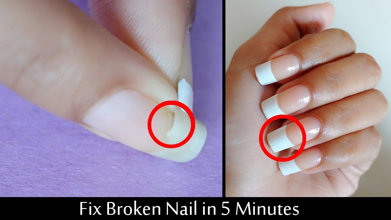 FIX BROKEN NAIL- IN 5 MINUTE (WITHOUT GLUE)