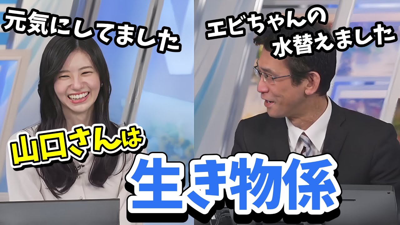 【大島璃音・山口剛央】自宅のベランダでカルキ抜き水を作ってエビちゃんのお世話をする山口さん【ウェザーニュース切り抜き】