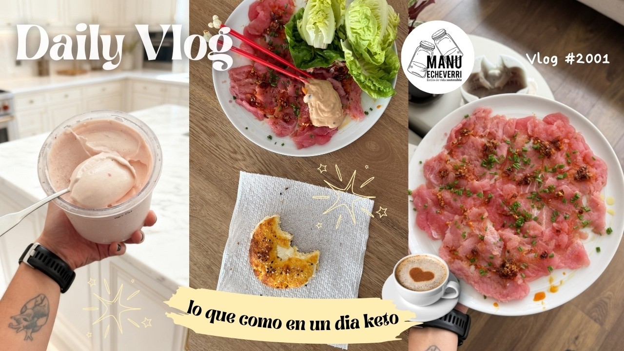 🤩180G DE PROTEINA EN UN DIA | RECETAS DE HELADO ALTOS EN PROTEÍNA | VLOG 2001 | Manu Echeverri