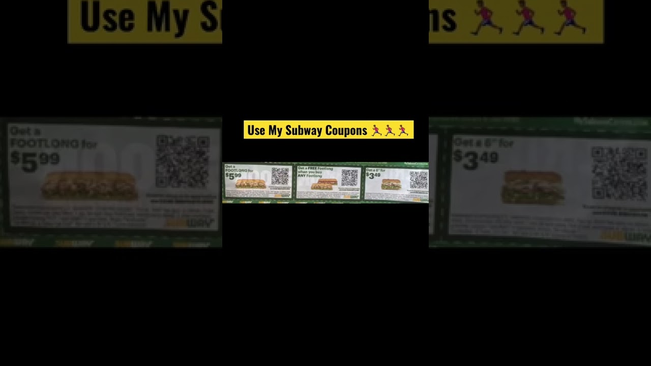 USE MY SUBWAY COUPONS 🏃🏾&zwj;♂️🏃🏾&zwj;♂️🏃🏾&zwj;♂️ #shorts