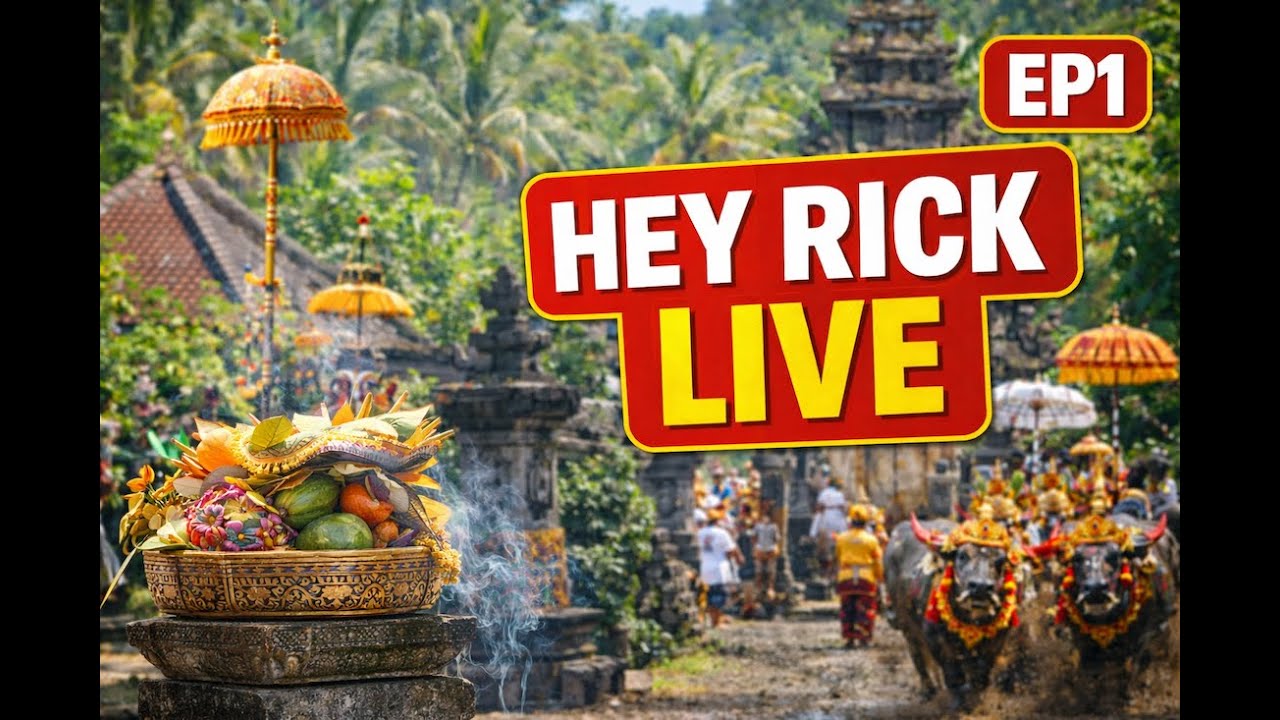 HEY RICK LIVE EPISODE 1 - Bali's ONLY Lifestyle Show