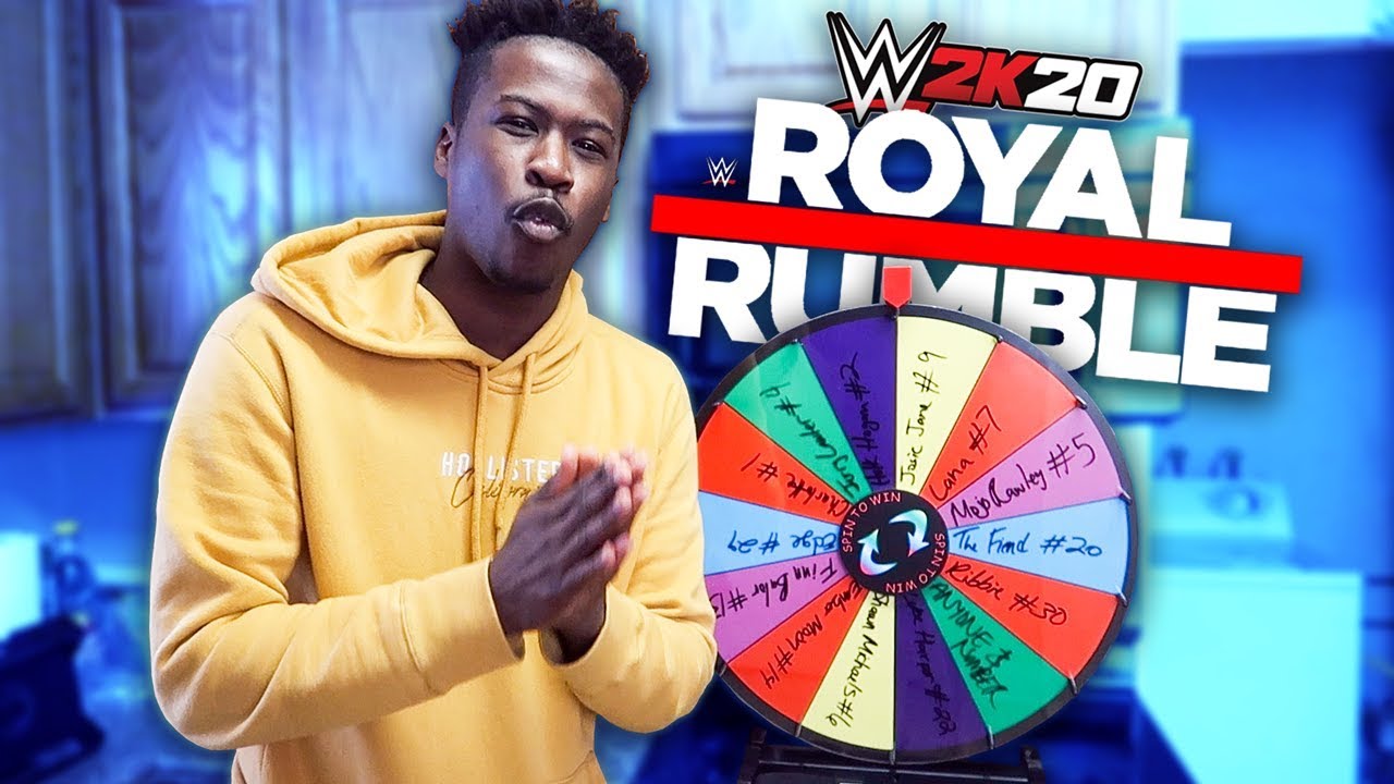 Spin the Wheel of Royal Rumble Entrants (WWE 2K20)