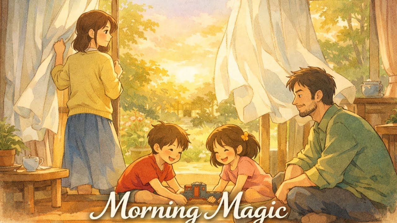 Cozy Morning with Family 🌅 | Studio Ghibli-Inspired Slice of Life #family