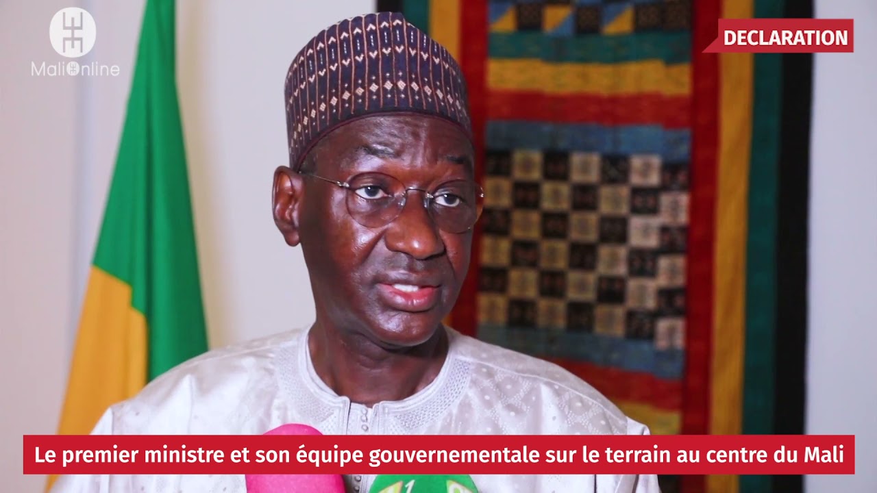 Le premie ministre Moctar Ouane et sa mission gouvernementale sur le terrain au centre du Mali