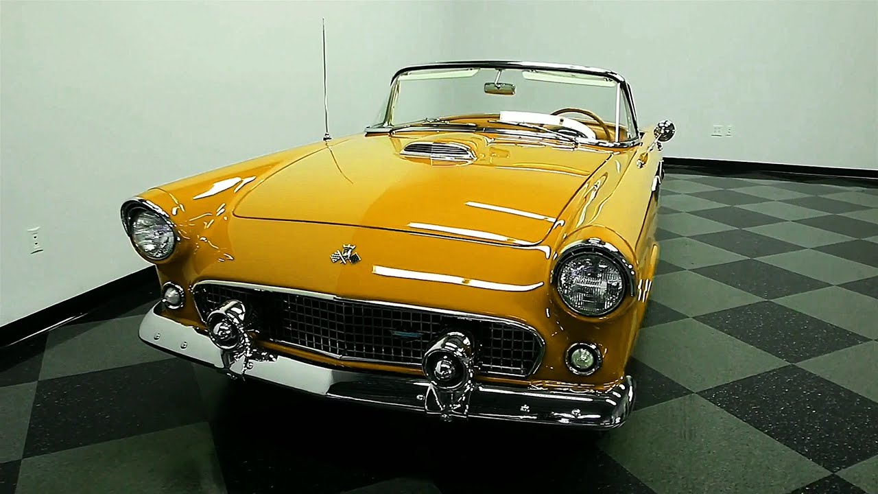 1955 Ford Thunderbird Hardtop  - Yellow Colors  4K Video