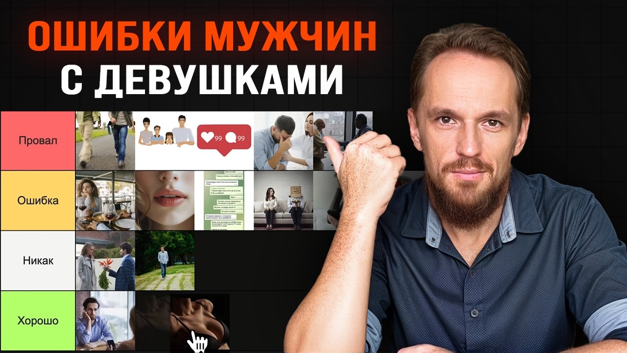 Ошибки мужчин с девушками (Тир лист)