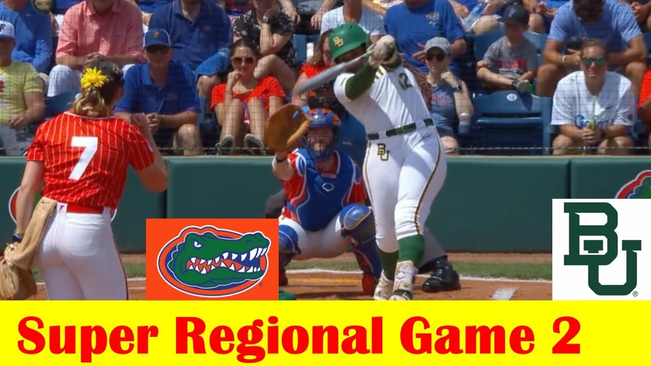 Baylor vs #4 Florida Softball Highlights, 2024 NCAA Super Regional Game 2