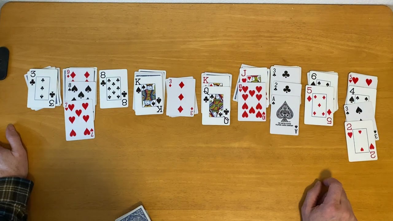 How to play Spider Solitaire (a game with two decks)