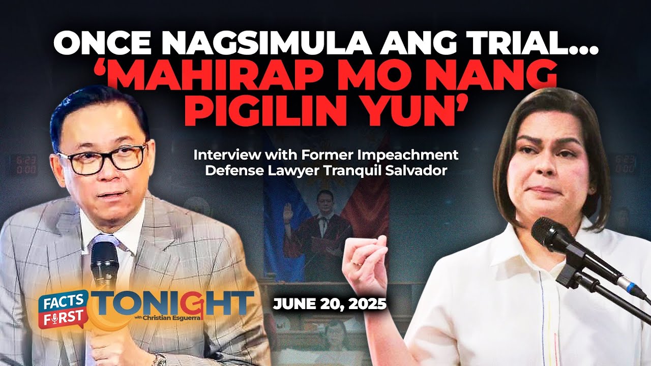 Dating Corona defense lawyer, may babala sa Sara Duterte impeachment trial