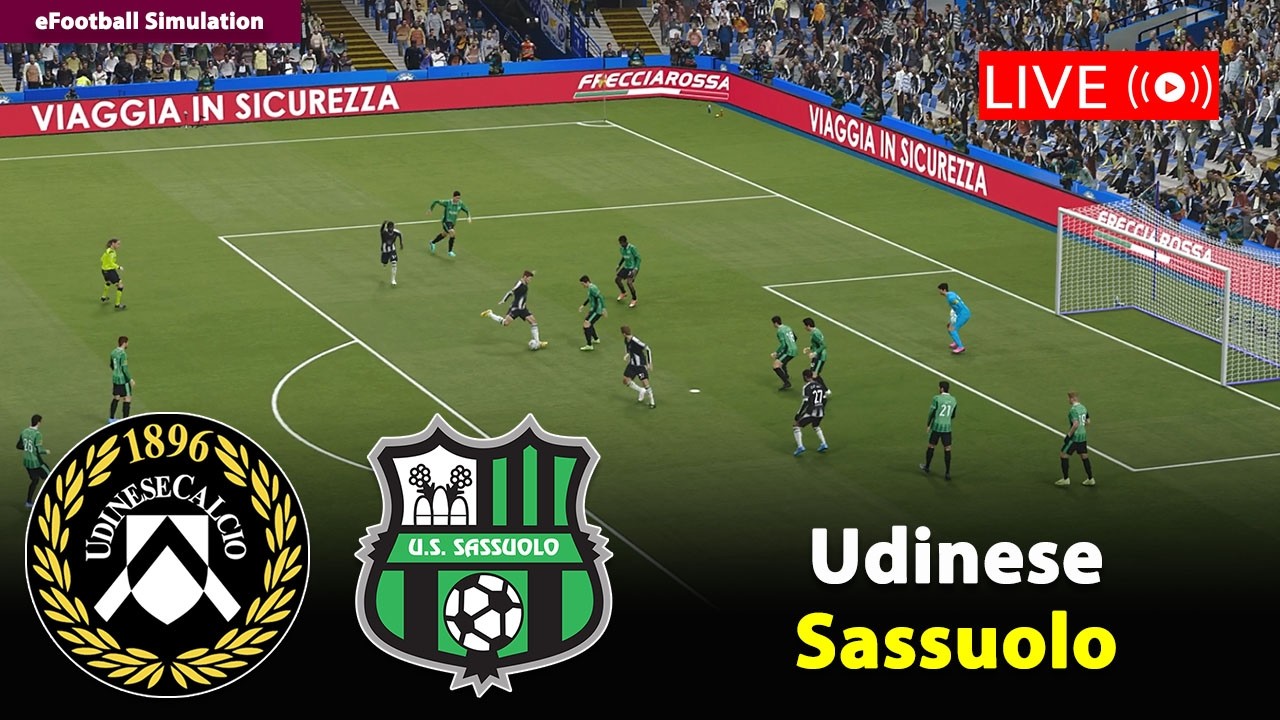 🔴In Diretta- Udinese vs Sassuolo | Serie A 2025/26 | eFootball PES21 Simulation