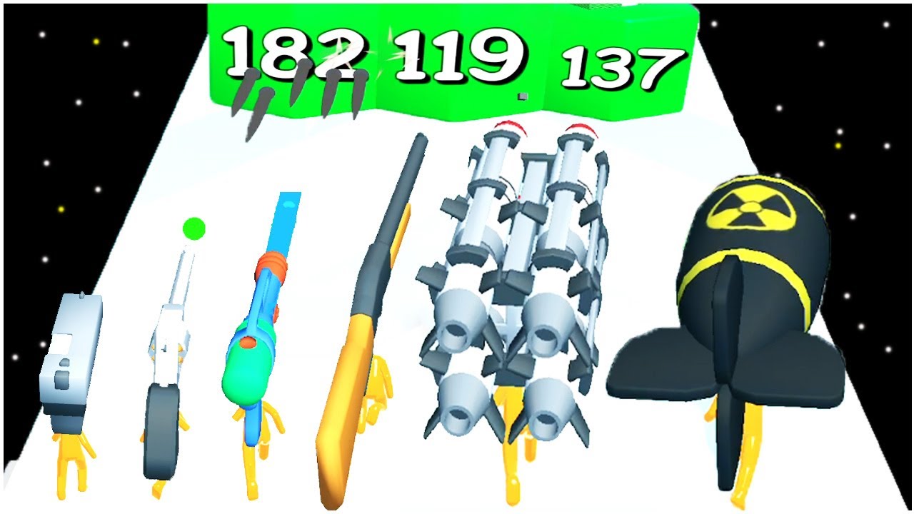Gun Head Run - Gameplay Walkthrough - Levels 1-20 (IOS,Ipad)