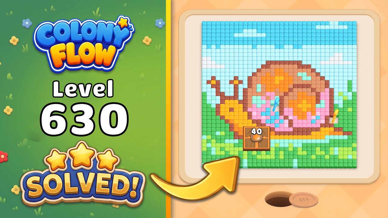 Colony Flow! - Level 630 Walkthrough 🧩 | Solution & Gameplay (ABI GAMES) 🐜