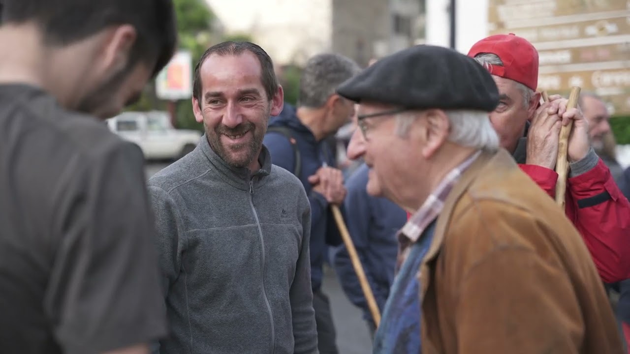 En Barousse la transhumance de La Courbe