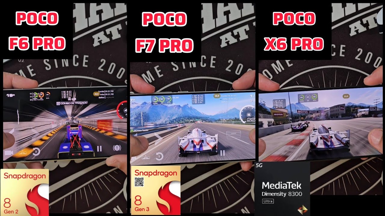 MELHOR JOGO MOBILE GRID LEGENDS TESTE NO POCO X6 PRO VS POCO F7 PRO VS POCO F6 PRO NO ULTRA