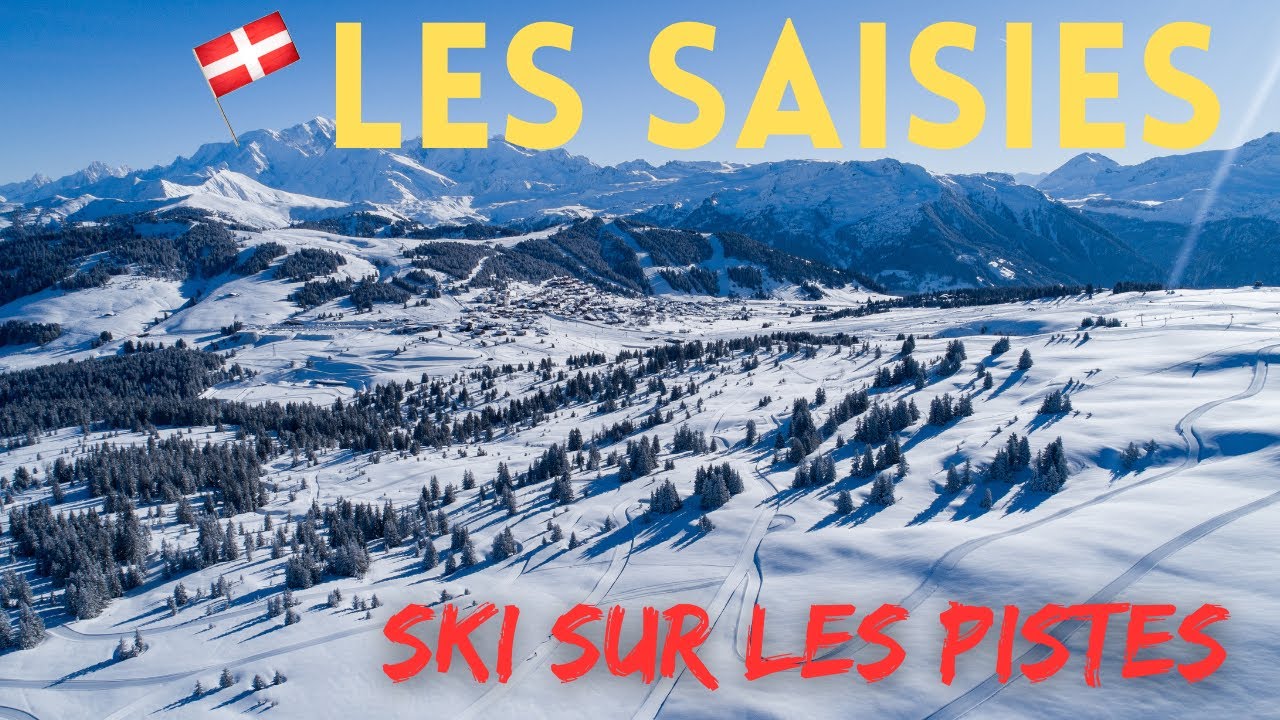 Ski sur les pistes des Saisies | Mont-Blanc Savoie (4k) 🎿 ​🚠 ​​☀️ ​🇫🇷​