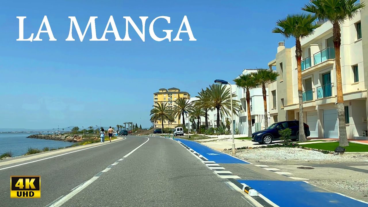 La Manga Island, Spain - 4K UHD - Paradise of Seas - Driving Tour