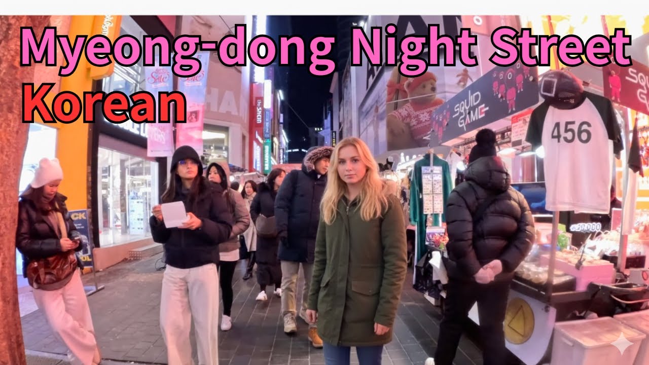 640) Korea's Top Tourist Attraction, Myeongdong Nightlife | Winter 2026: A Walk Through Korea [4K 60