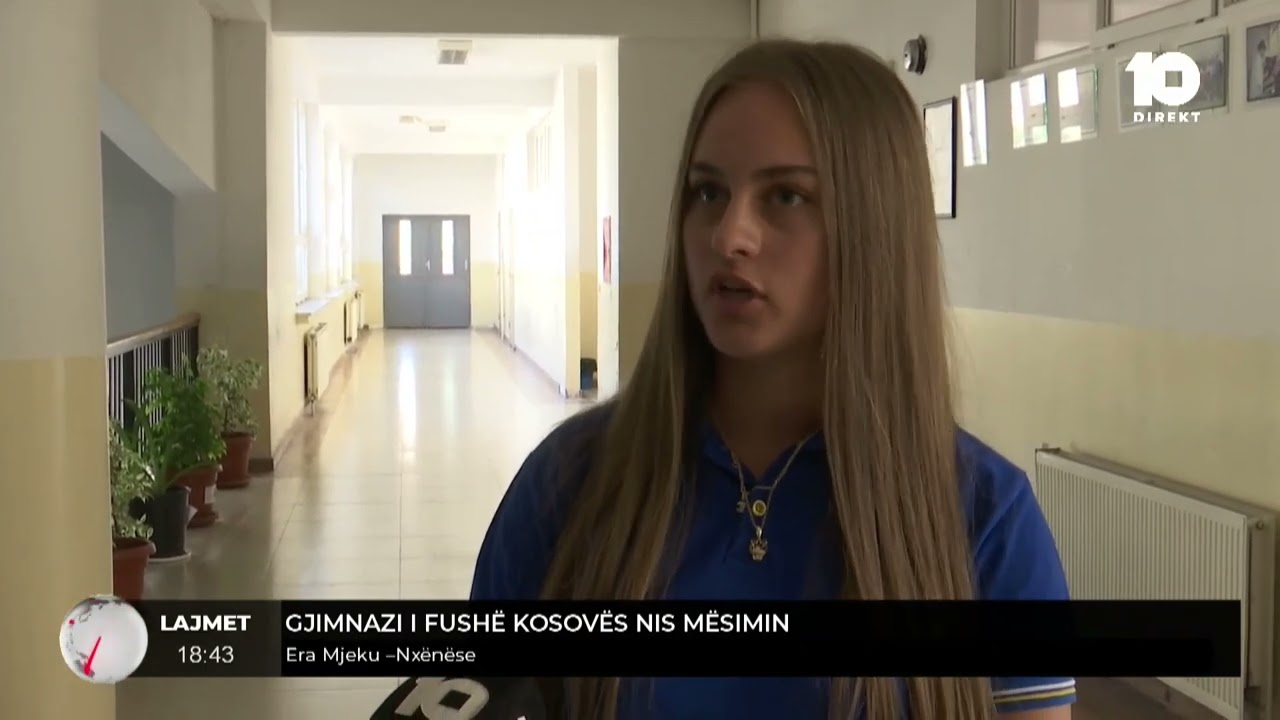 Gjimnazist&euml;t e Fush&euml; Kosov&euml;s nisin m&euml;simin