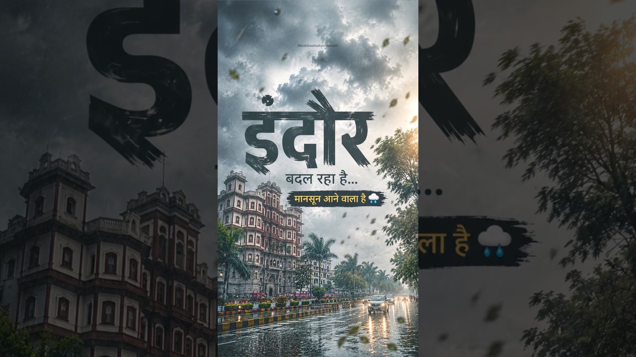 इंदौर में मौसम नहीं&hellip; पूरा माहौल बदल गया! 🌪️🌧️ #indore #indoreweather #mausam #shorts #indorecity