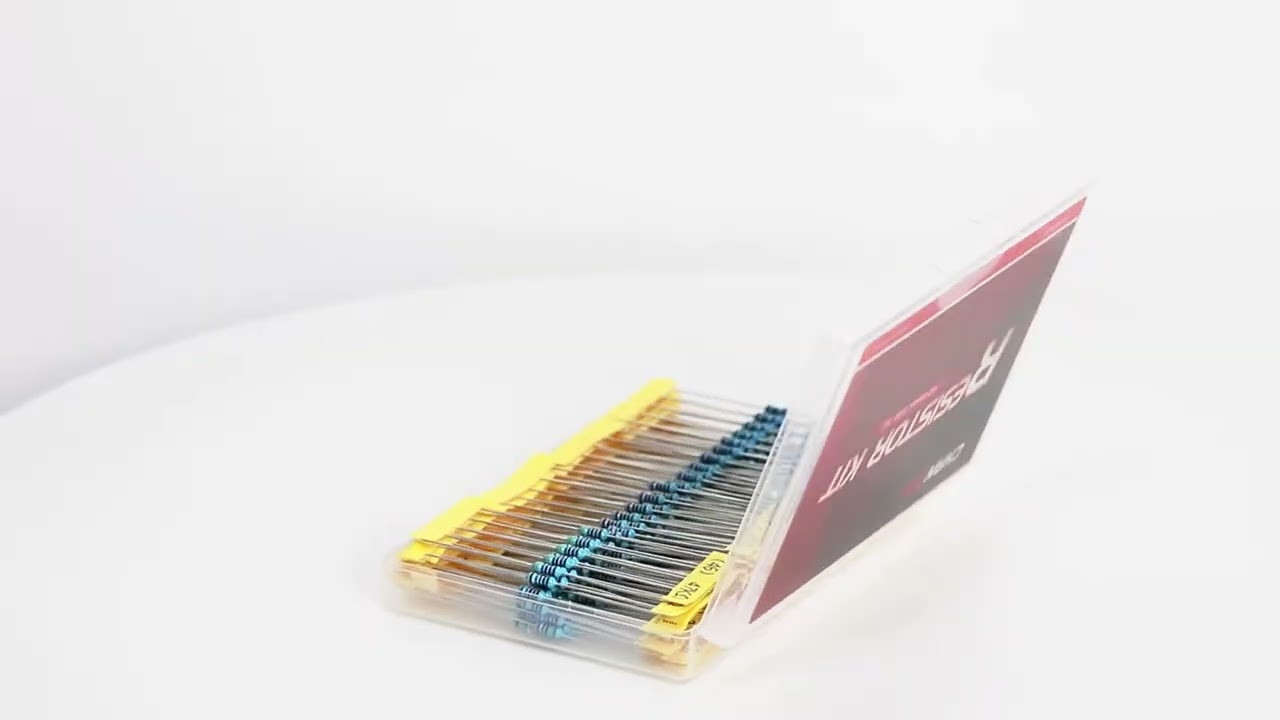 60 Values 1/4W 1% Metal Film Resistors Kit 300Pcs 1 ohm - 4.7M