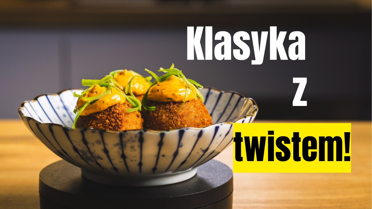 Japońskie korokke po mojemu | mus z cebuli i majonez chili