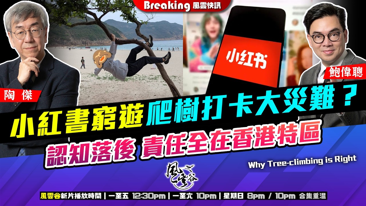 Ch. 1726：小紅書窮遊爬樹打卡大災難？認知落後 責任全在香港特區｜風雲快訊｜2026/04/15