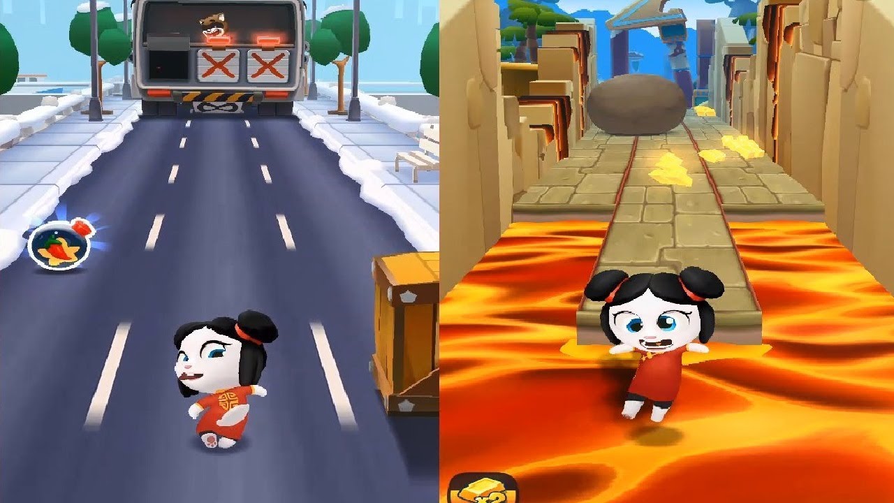 Talking Tom Gold Run - NEW UPDATE  New Character  Lucky Angela VS Boss Fight New Year 2020
