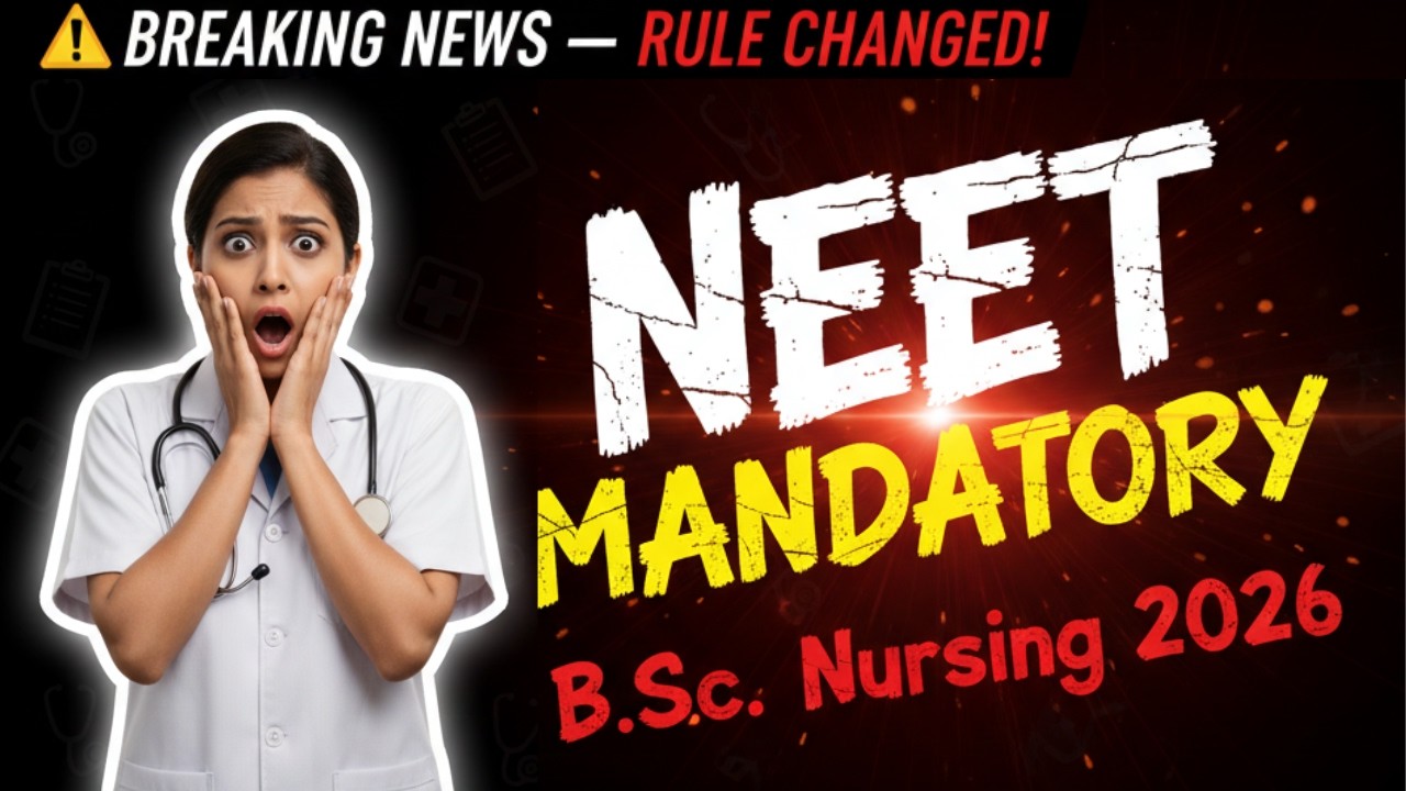 NEET Now Mandatory for B.Sc Nursing in AP! | Andhra Pradesh Nursing Admission 2026 Update