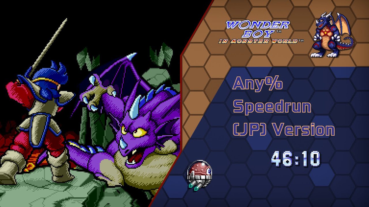 [WR] Wonder Boy V Monster World III Any% Speedrun (JP) in 46:10