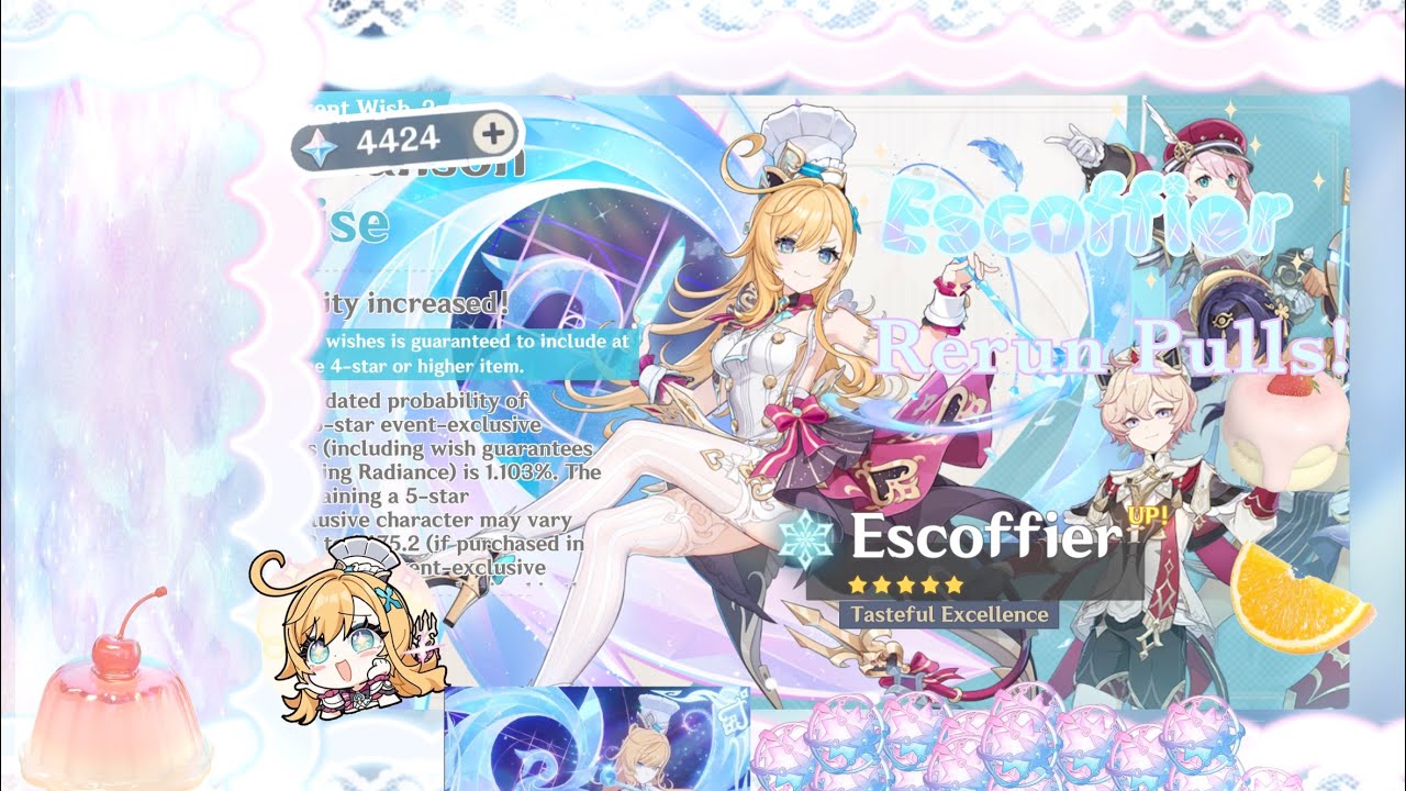 Escoffier RERUN pulls! ✨ | Genshin Impact