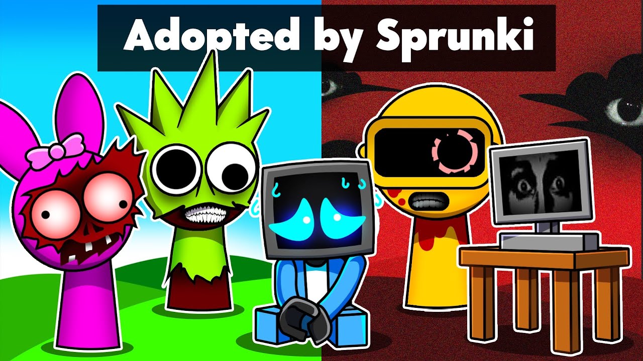 Усыновлен семьей SPRUNKI в Roblox!
