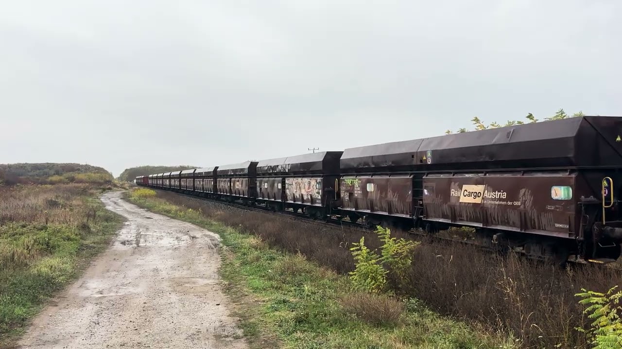 Rail Cargo Carrier 2062 201-es Ličanka érkezik Pélmonostor (Beli Manastir) állomásra salakvonattal. 