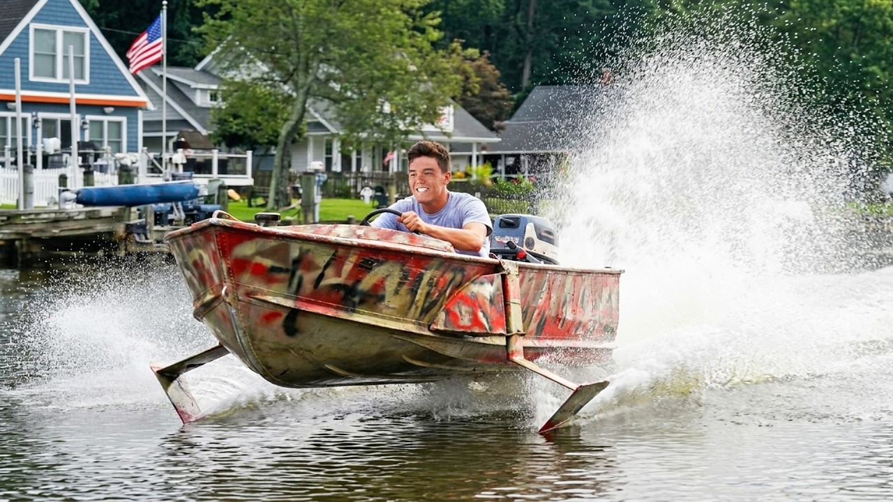 Testing my RARE flying military boat