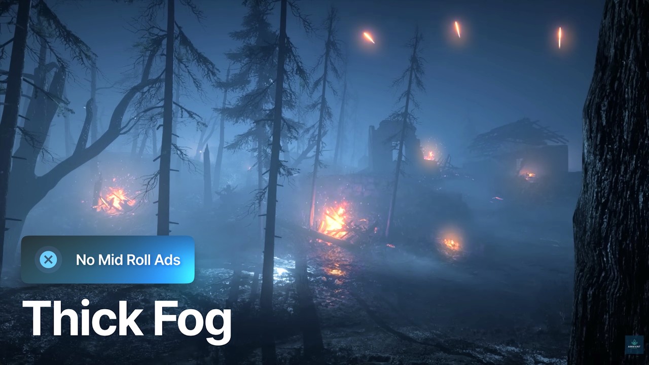 Battlefield War Ambience, distant gunfire battles, artillery bomb explosions, for relaxing, sleeping