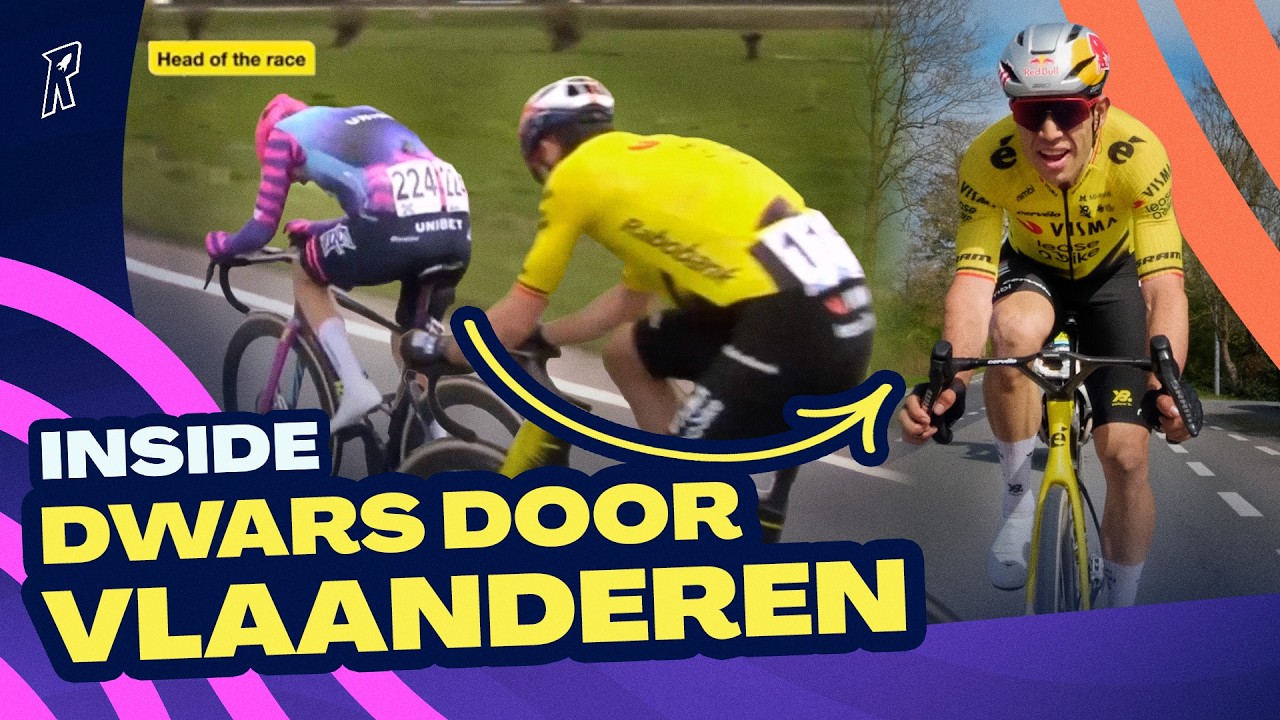 Racing with Wout van Aert into the Final of the Race 🤯 | Inside Dwars door Vlaanderen 🇧🇪