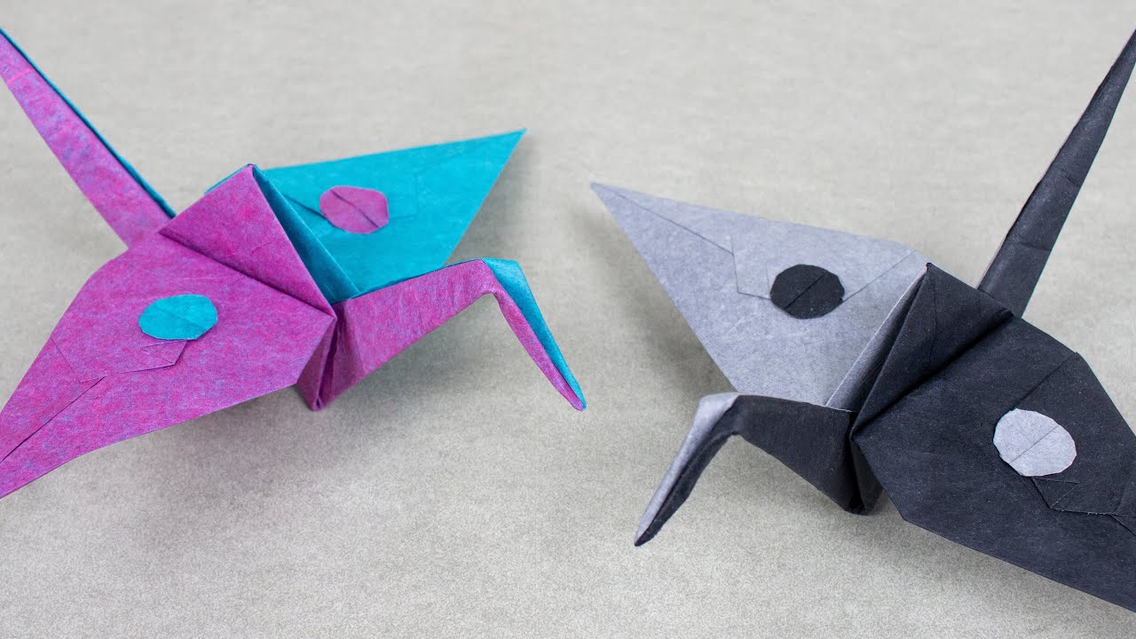 Yin Yang Crane Origami Tutorial (Kevin Hutson)