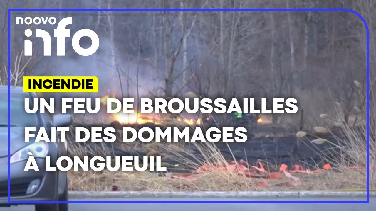 Un feu de broussailles est ma&icirc;tris&eacute; dans un secteur r&eacute;sidentiel &agrave; Saint-Hubert