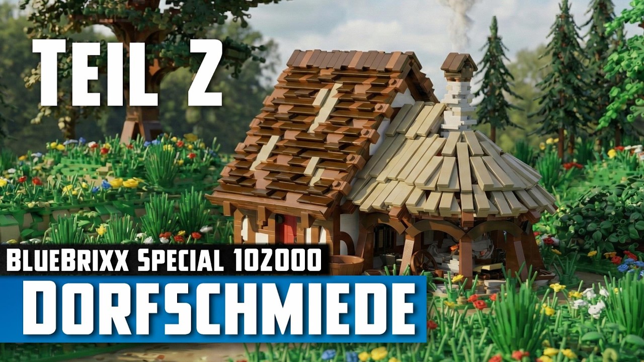 BlueBrixx Special 102000 - Dorfschmiede (2020) | Aufbau - Live-Bauen #2