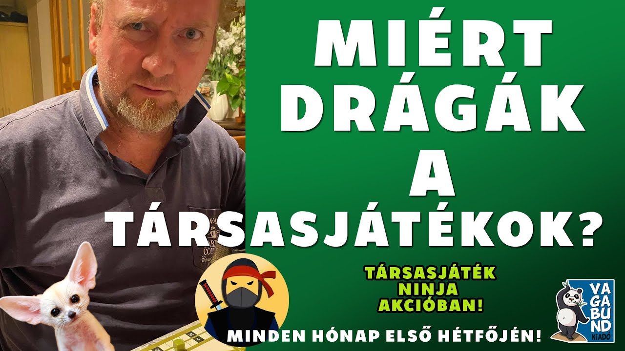 Társasjáték Ninja: Miért drágák a társasjátékok?