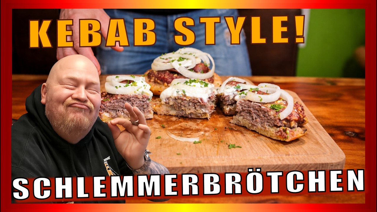 Dieses Kebab-Schlemmerbrötchen vom Grill ist absoluter Wahnsinn #webergrill #bbq #rezept #food