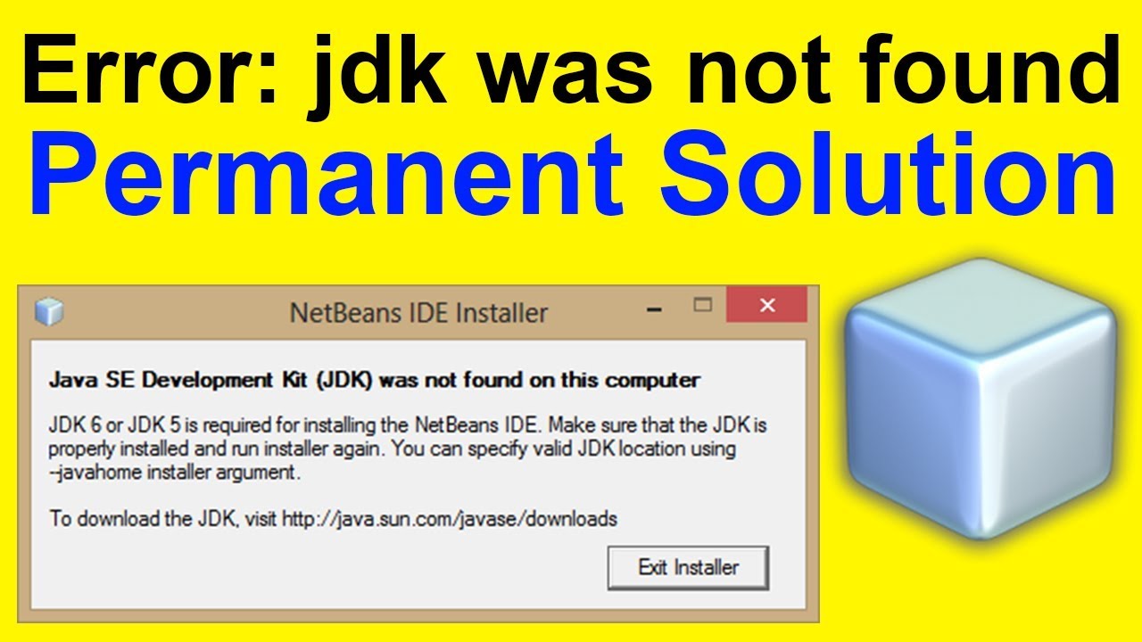 JDK was not found - Solution ✅ | Java se Development Kit JDK was not found on this computer Solution
