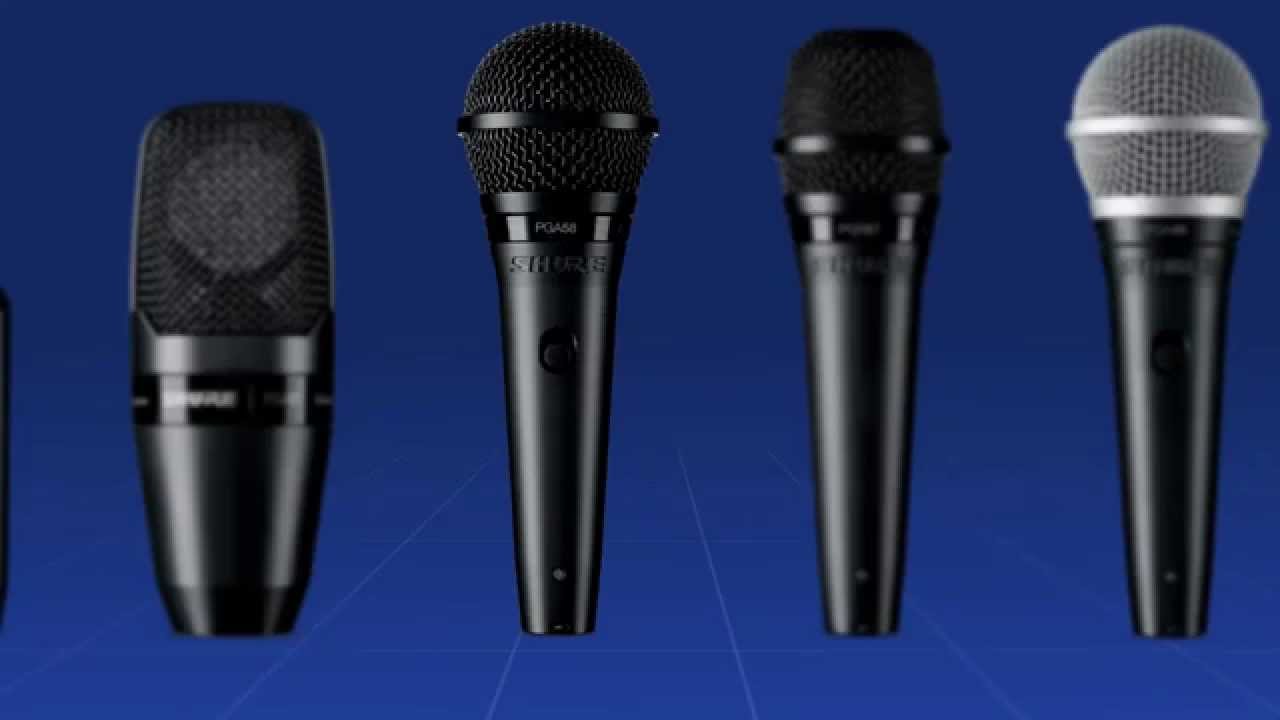 Shure PG ALTA wired microphones